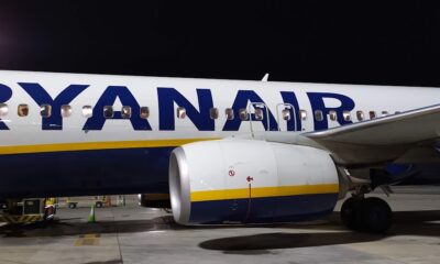 Ryanair plane in Alicante airport