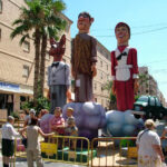Hogueras in Alicante in June