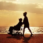 Wheelchair on the beach