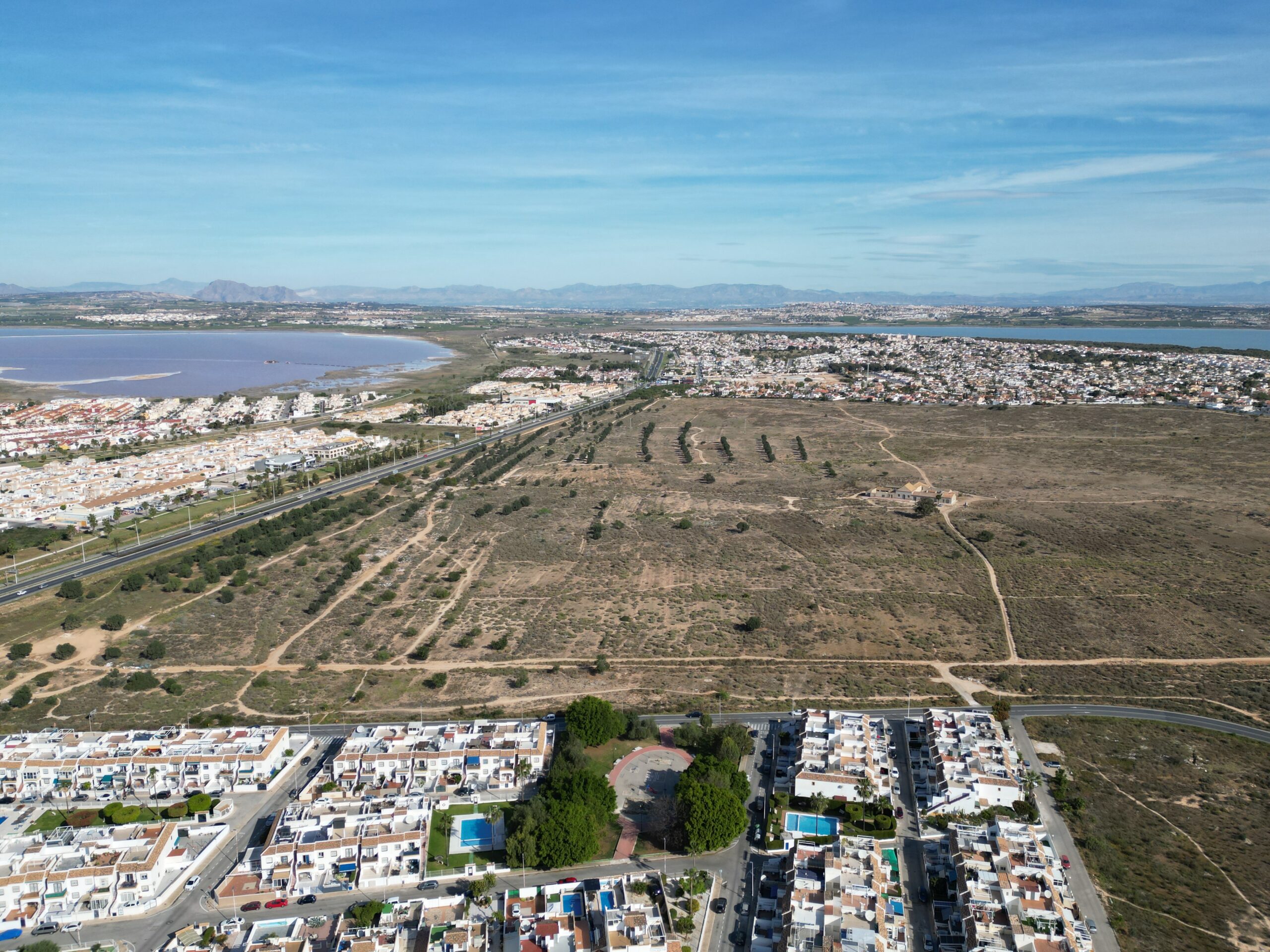 Road closure in Torrevieja