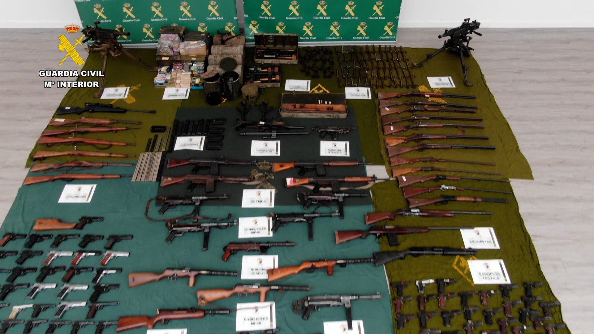 Firearms seized