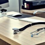 Doctor's desk