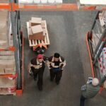 men working in a warehouse
