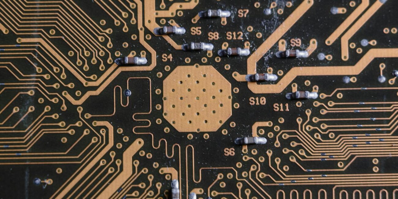 close up shot of a chip