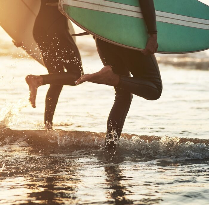 We find freedom in the raging waters.